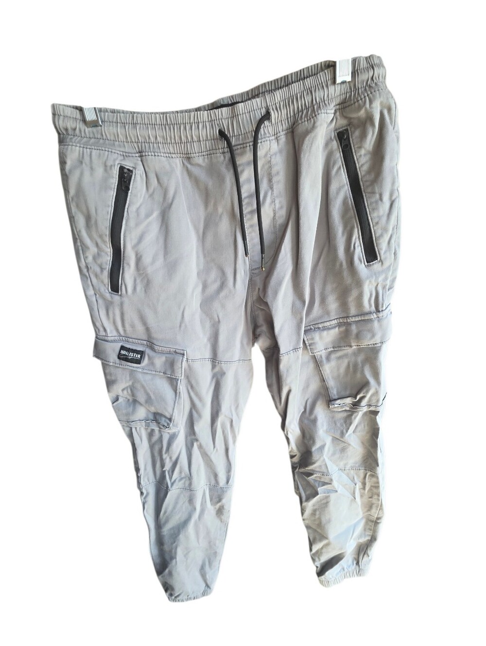 Hollister Light Gray Cargo Skinny  Jogger Pants